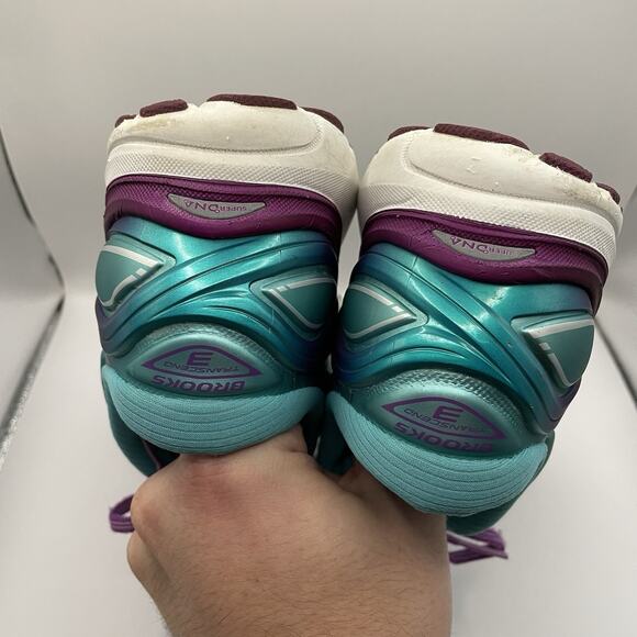 Brooks Transcend 3 Women’s Running Shoes Size 8 1202091B419 Blue Purple Silver - Picture 7 of 8